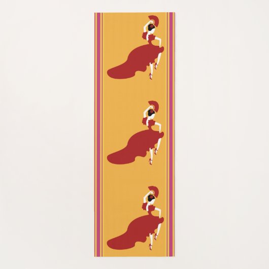 Flamenco Yoga Mat (Achterkant)