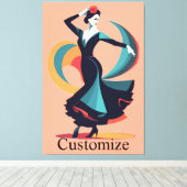 Flamencodanser Thunder_Cove Canvas Afdruk (Insitu (Houten vloer))