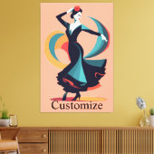 Flamencodanser Thunder_Cove Canvas Afdruk (Insitu (Woonkamer))