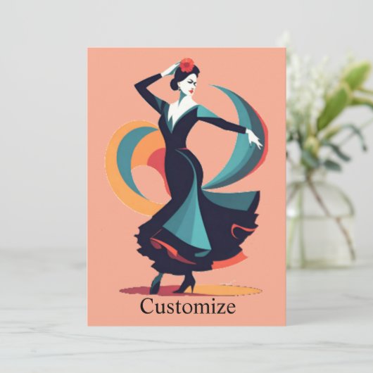 Flamencodanser Thunder_Cove Kaart (Staand voorkant)