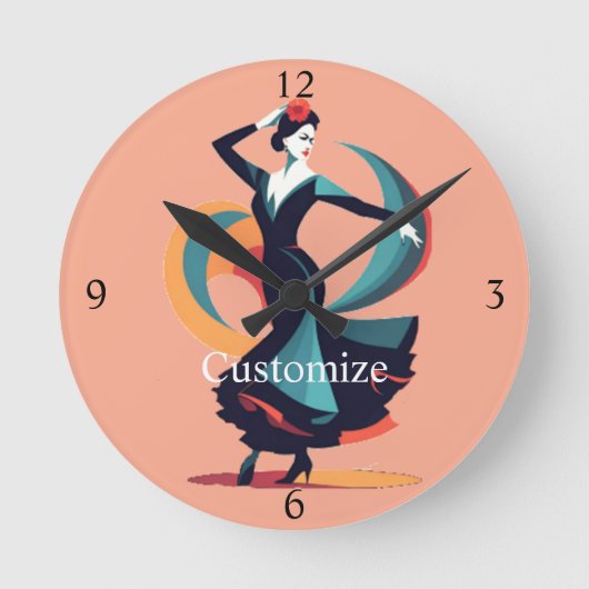 Flamencodanser Thunder_Cove Ronde Klok (Voorkant)