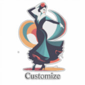Flamencodanser Thunder_Cove Sticker (Voorkant)