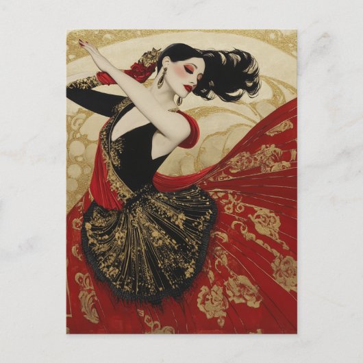 FLAMENCODANSERES #2 FEESTDAGENKAART (Voorkant)