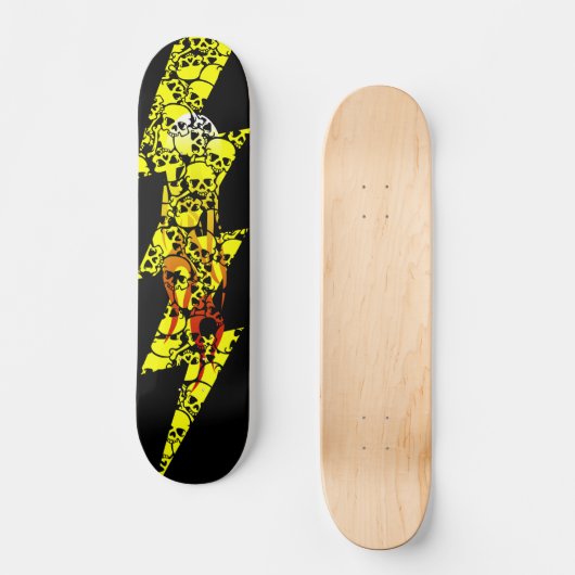 flamende bouten skateboard (Voorkant)