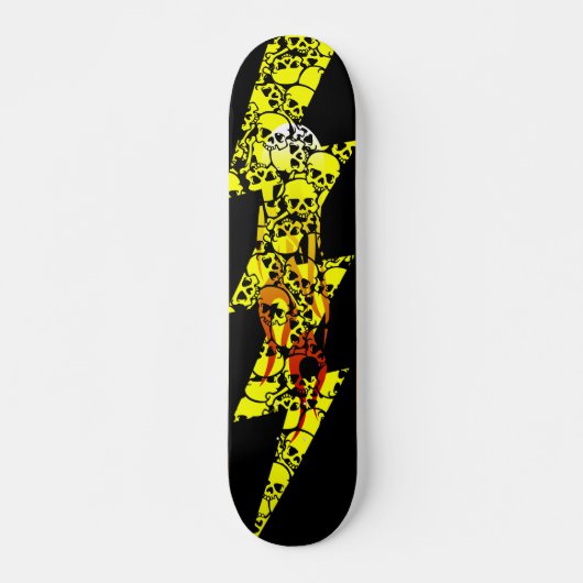 flamende bouten skateboard (Voorkant)