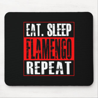 Flamengo Voetbal - Shirt Eet Slaap Flamengo Herhaa Muismat