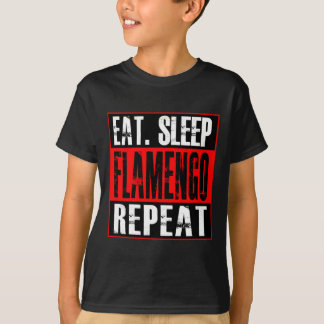 Flamengo Voetbal - T-shirt Eet Slaap Flamengo Herh
