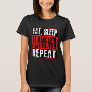 Flamengo Voetbal - T-shirt Eet Slaap Flamengo Herh