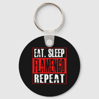 Flamengo Voetbal - T-shirt Eet Slaap Flamengo Herh Sleutelhanger