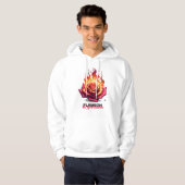 FLAMEON®Bold Flame Graphic Hoodie Urban Streetwear (Voorkant volledig)