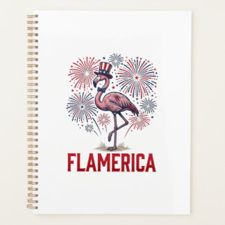 Flamerika Flamingo Patriottisch Vintage T-shirt On Planner