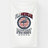 Flamerikaanse Patriott Flamingo Vintage Vector Spandoek (Verticaal)