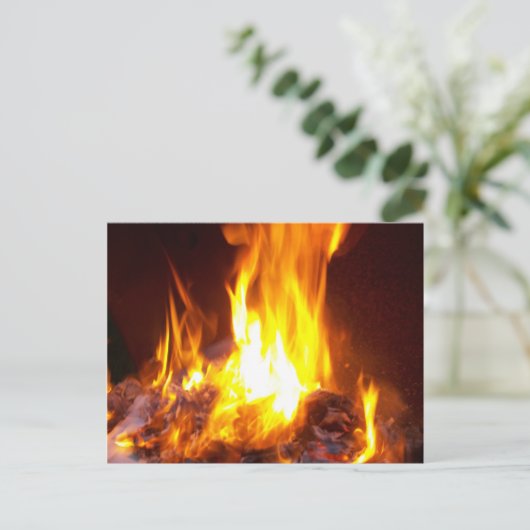 Flames 012 Post Card Briefkaart (Staand voorkant)
