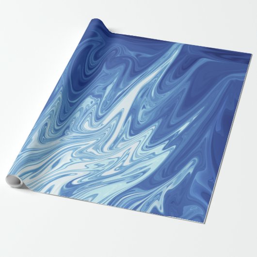 Flames Abstracte Kunst | hedendaagse kunst, modern Cadeaupapier (Uitgerold)