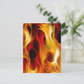 Flames Briefkaart (Staand voorkant)