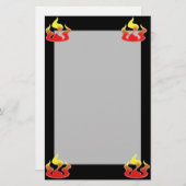 Flames Briefpapier (Voorkant / Achterkant)