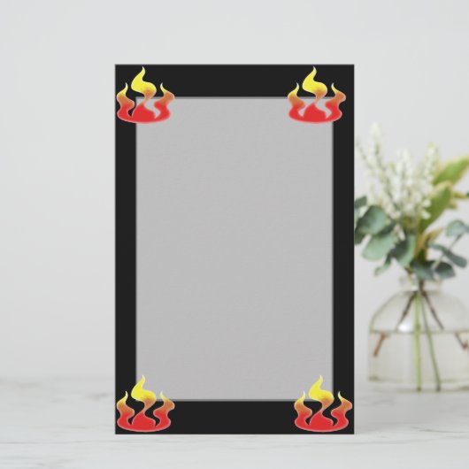 Flames Briefpapier (Staand voorkant)