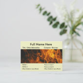 Flames en FIre Visitekaartje (Staand voorkant)