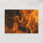 Flames en FIre Visitekaartje (Achterkant)
