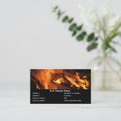Flames en FIre Visitekaartje (Staand voorkant)