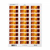 Flames Etiket (Full Sheet)