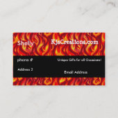 Flames Flaming Company Visitekaartjes (Voorkant)