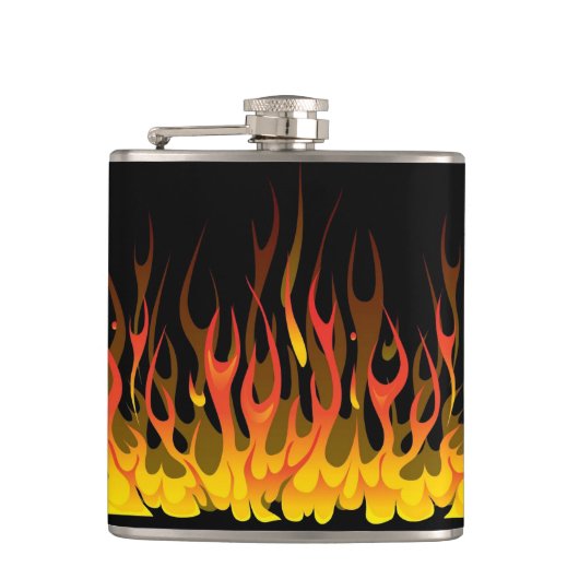 Flames Flask Heupfles (Voorkant)