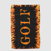 Flames Golfhanddoek (Voorkant)