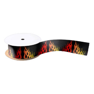 Flames Graphic Ribbon Satijnen Lint