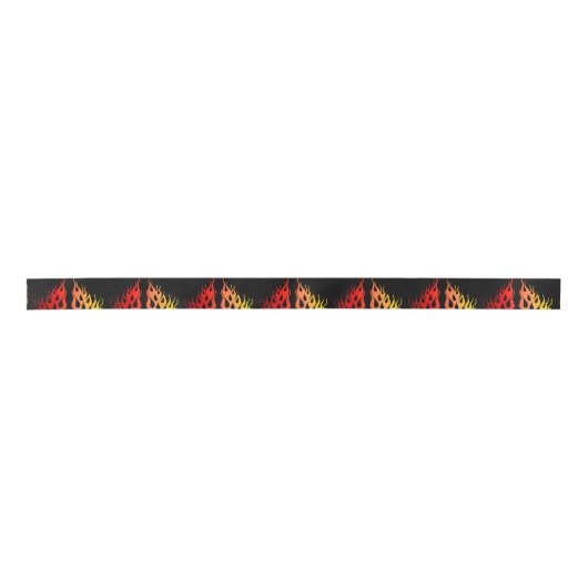 Flames Graphic Ribbon Satijnen Lint (Voorkant)