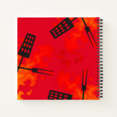 Flames grillen persoonlijk kookboek recept notitie notitieboek (Achterkant)