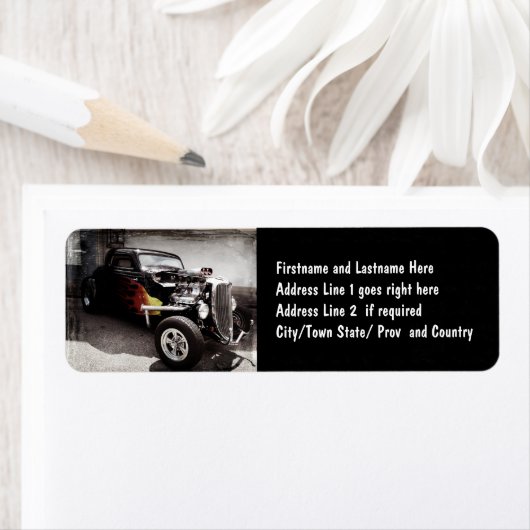 Flames Hot Rod Etiket (Insitu)