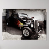 Flames Hot Rod Poster (Voorkant)