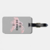 Flames in de duisternis bagagelabel (Achterkant horizontaal)