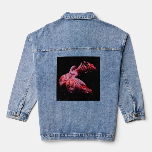 Flames in de duisternis denim jacket (Achterkant)