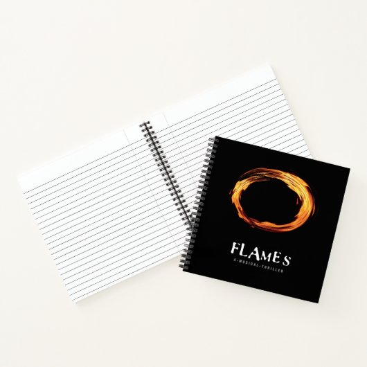 FLAMES-laptop Notitieboek (Binnen)