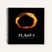 FLAMES-laptop Notitieboek (Voorkant)