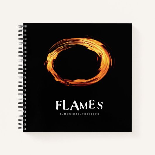 FLAMES-laptop Notitieboek (Voorkant)