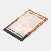 Flames Lion Jouw tekst Post-it® Notes (Schuin)