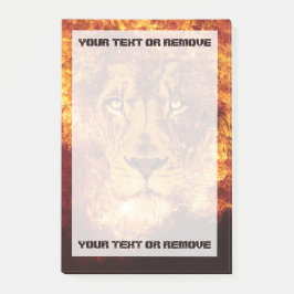 Flames Lion Jouw tekst Post-it® Notes