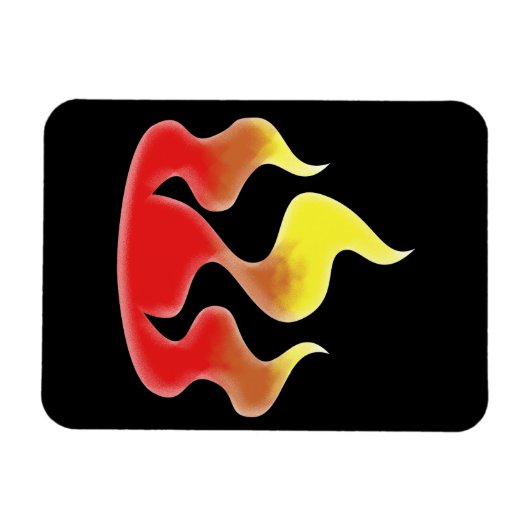 Flames Magneet (Horizontaal)