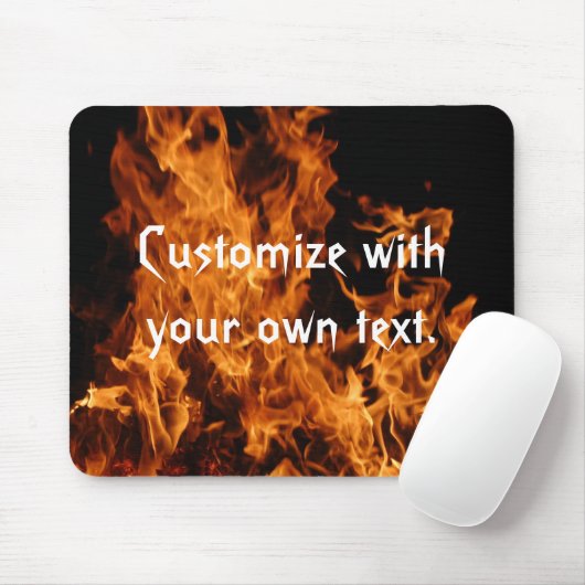 Flames Mousepad Muismat (Met muis)