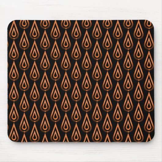 Flames Mousepad, Oranje flikkering Muismat (Voorkant)