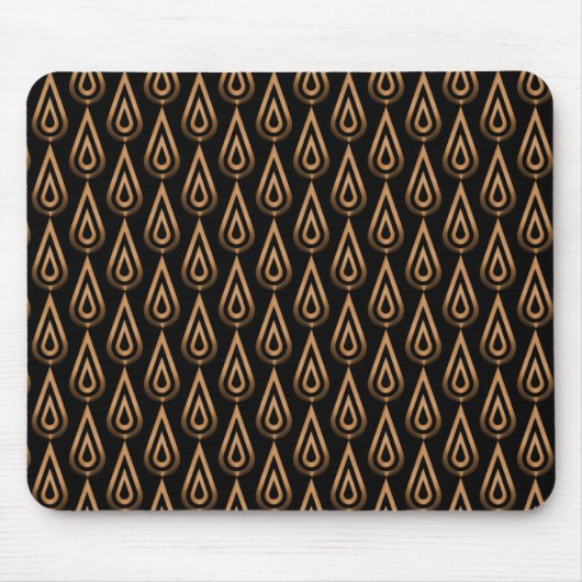 Flames Mousepad: Vibrant Gold Flickering Muismat (Voorkant)