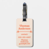 Flames of a Candle Color Combination Bagagelabel (Achterkant verticaal)