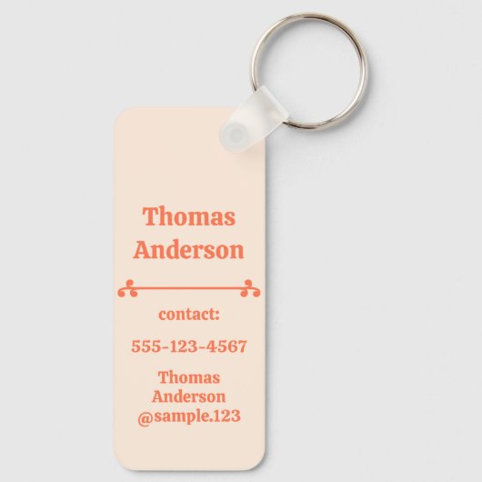 Flames of a Candle Color Combination Sleutelhanger (Achterkant)