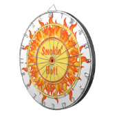 Flames of Fire Personalized Dartbord (Voorkant Rechts)