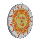 Flames of Fire Personalized Dartbord (Voorkant Links)
