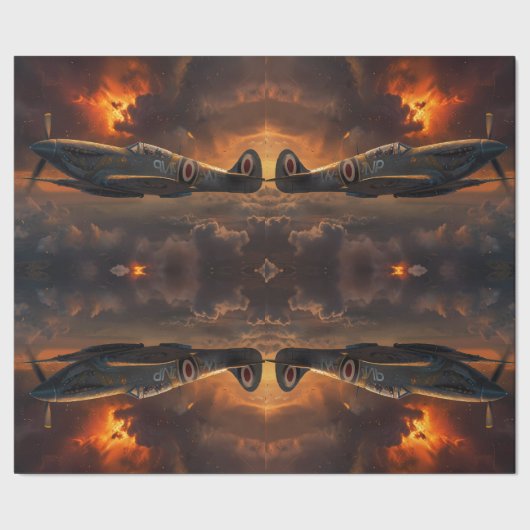 Flames of the Sky: A Spitfire's Ascent is het verv Cadeaupapier (Zoom)