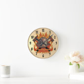 Flames On Duty brandweerklok Ronde Klok (Huis)